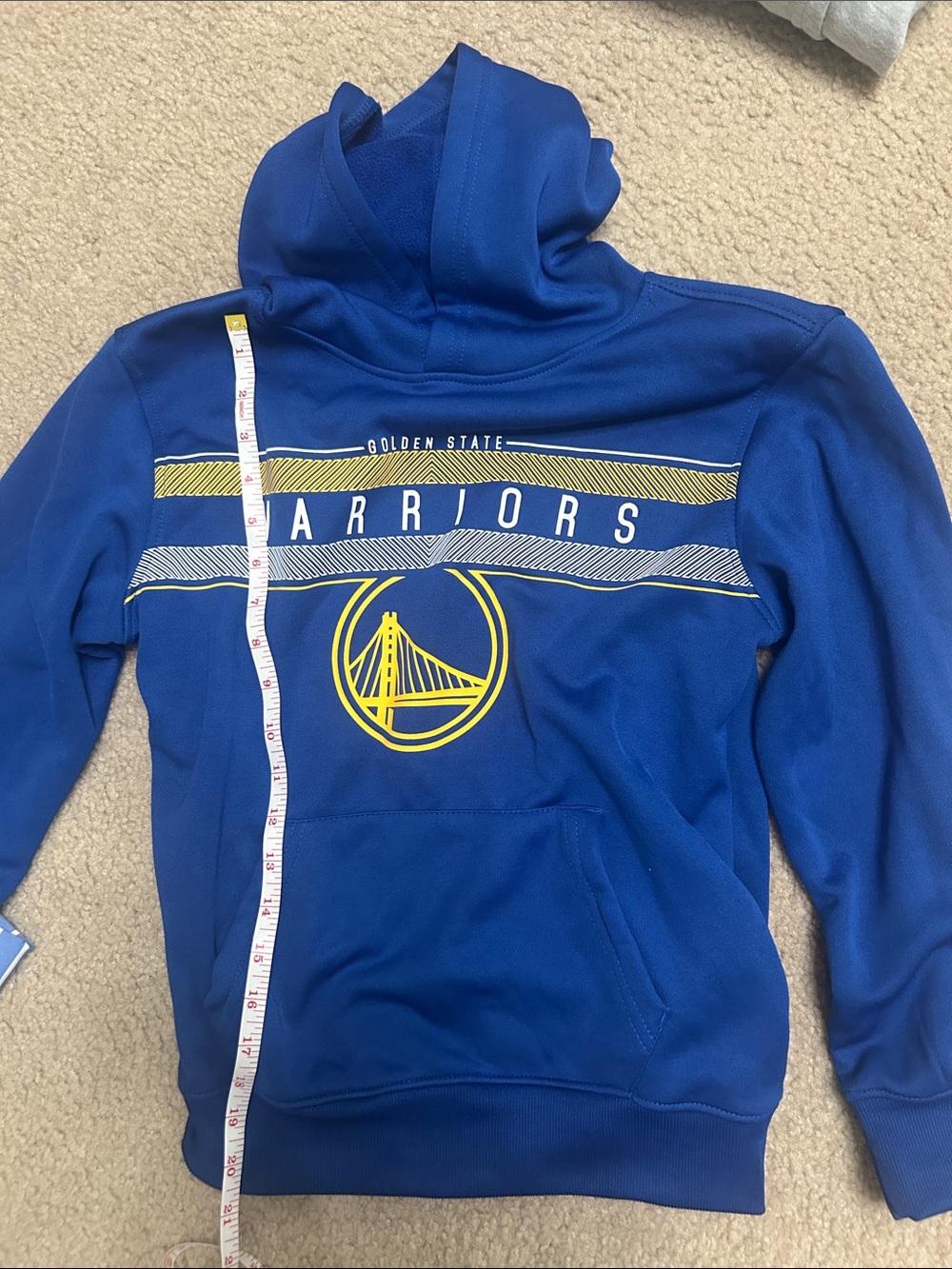 NBA Golden State Warriors Royal Blue & Yellow Kids Hoodie